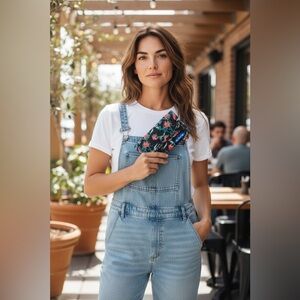 KAVU Big Spender tri-fold wallet in a black canvas with a Floral Print